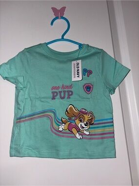 Old Navy Mint Green Paw Patrol 'One Kind Pup' Short Sleeve Tee